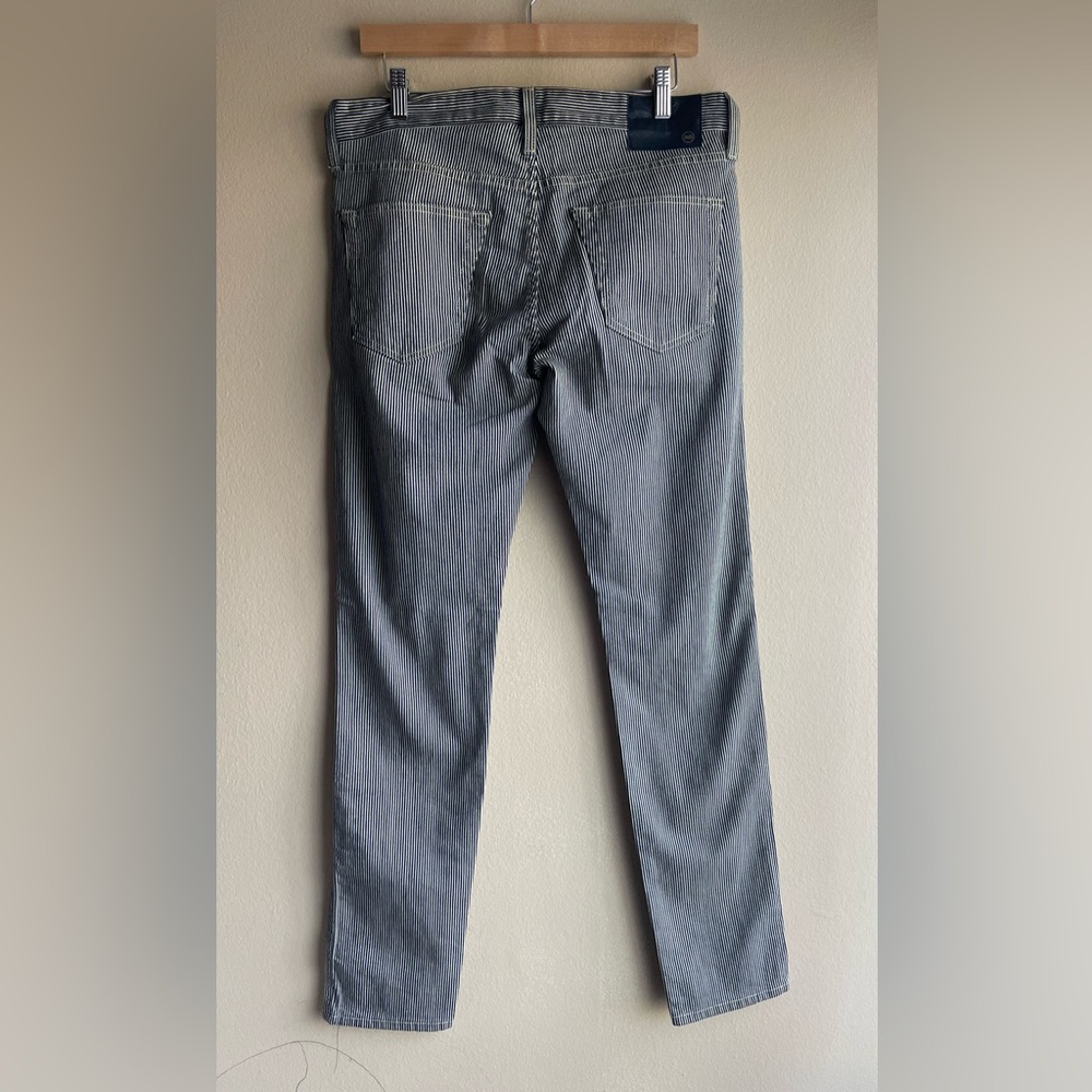 New AG Adriano Goldschmied Men Stripped The Dylan Slim Skinny Jean Pants Size 32 - Picture 3 of 9